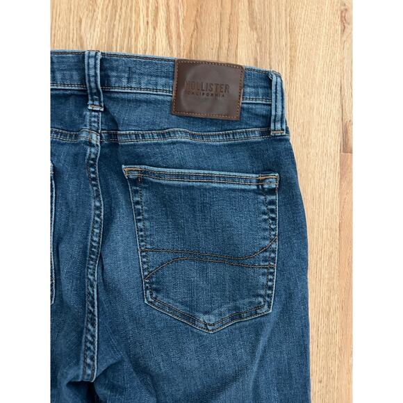 Hollister Men's Classic Straight Jeans Distressed Blue Denim 32 x 30 - Picture 7 of 7